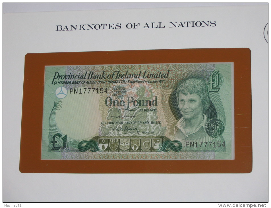 1 One Pound - IRLANDE - Provincial Bank Of Ireland Limited - Billet Neuf  - UNC - !!!   **** EN  ACHAT IMMEDIAT  **** - Irlande