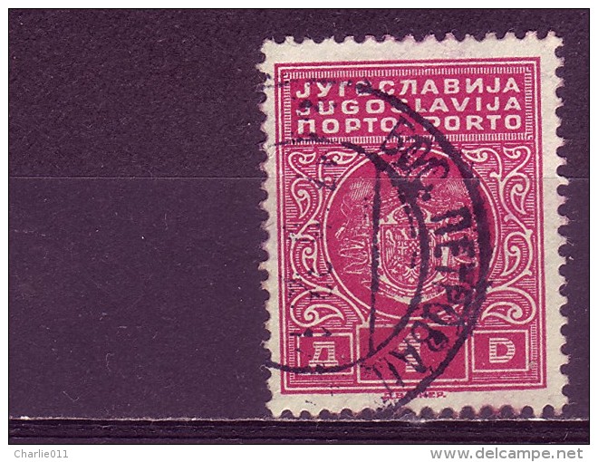 COAT OF ARMS-PORTO-1 DIN-T I-POSTMARK-BOSANSKI PETROVAC-BOSNIA AND HERZEGOVINA-YUGOSLAVIA-1931 - Timbres-taxe