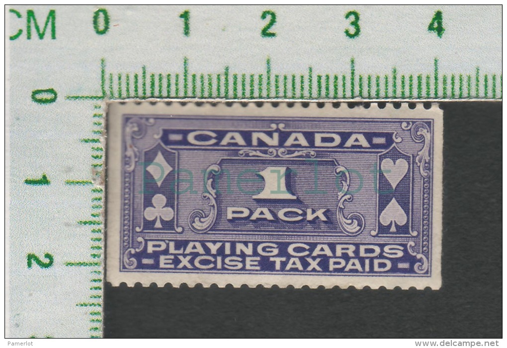 Canada Tax Stamp, Timbre Taxe - 1947 Playing Card Issue #FPC1 - Fiscale Zegels