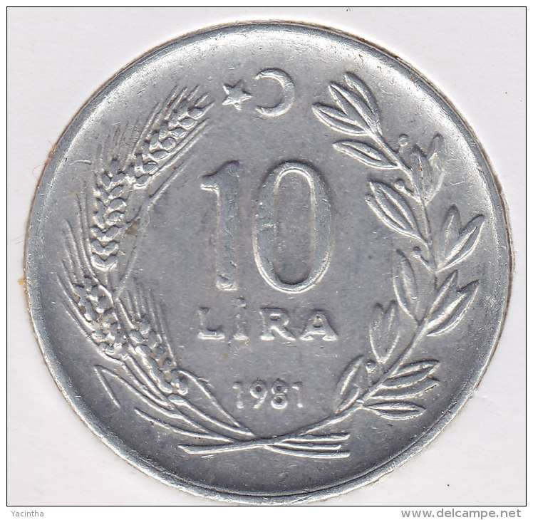 @Y@    Turkije   10 Lira  1981      (2458) - Turkije