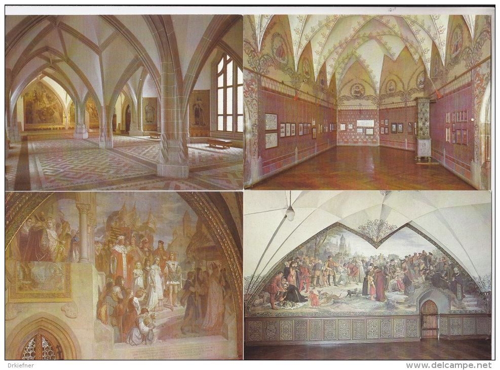 11 Ansichtskarten Meissen, Porzellan, Albrechtsburg, Um  1985-1995 - Meissen