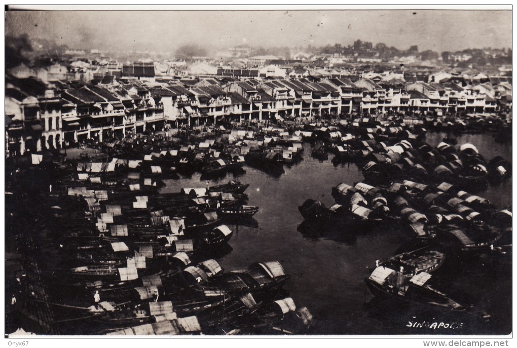 Carte Postale Photo-Foto-ASIE-ASIA-ASIEN - SINGAPOUR (Chine-China) - BATEAU-BOAT- VOIR 2 SCANS - - Singapour