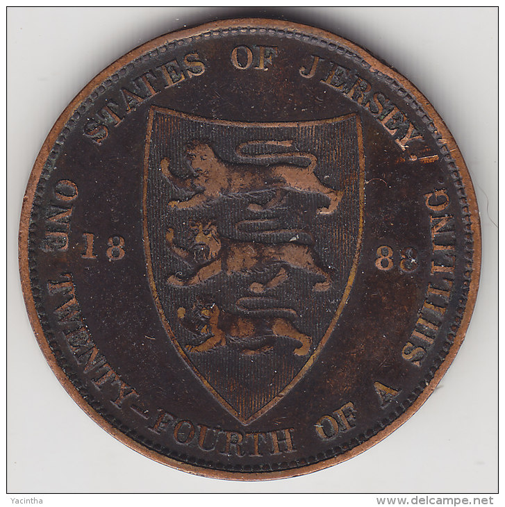 @Y@    Jersey  1/24 Shilling  1888    (2462) - Jersey