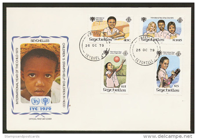 Seychelles FDC Année Internationale De L´Enfant 1979 Seychelles FDC Int. Year Of The Child IYC - Seychellen (1976-...)