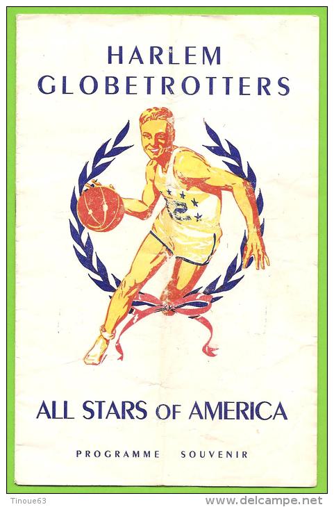 BASKETBALL - PROGRAMME SOUVENIR De 1950 - HARLEM GLOBETROTTERS - ALL STARS OF AMERICA - Sonstige & Ohne Zuordnung