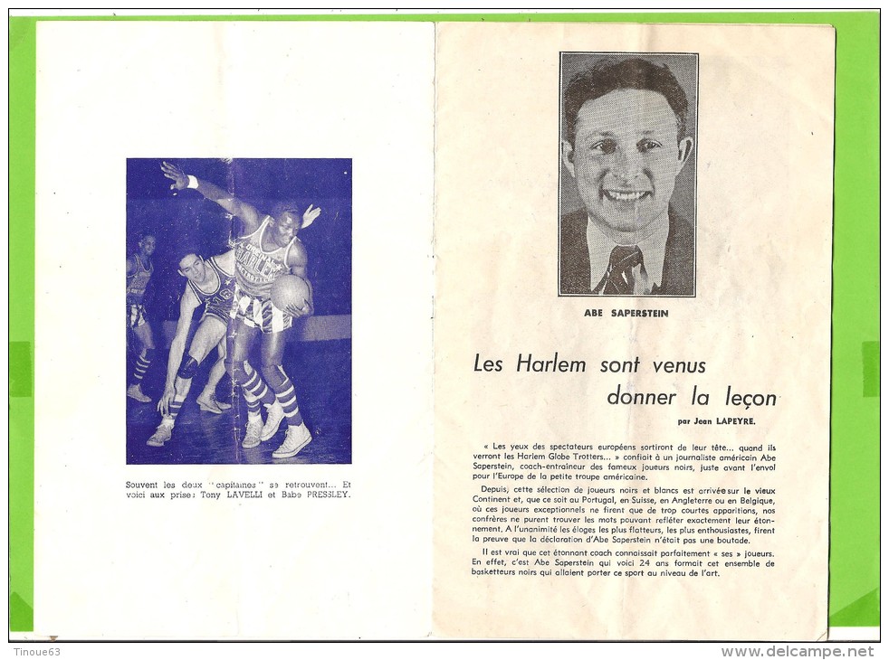 BASKETBALL - PROGRAMME SOUVENIR De 1950 - HARLEM GLOBETROTTERS - ALL STARS OF AMERICA - Autres & Non Classés