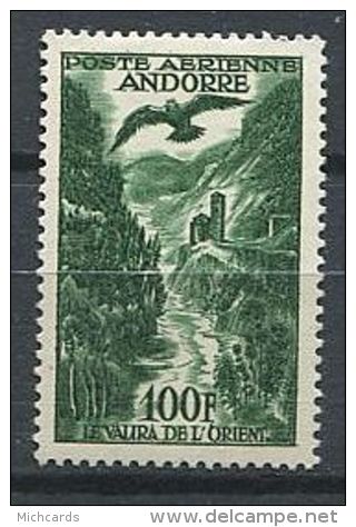 ANDORRE 1955/57 - La Valira De L Orient Oiseau - Neuf AVEC Trace Charniere (Yvert A 2) - Unused Stamps