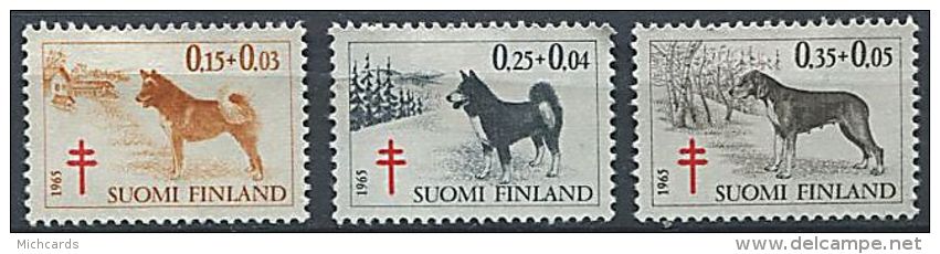 FINLANDE 1965 - Medecine Chiens - Neuf AVEC Trace Charniere (Yvert 572/74) - Nuovi