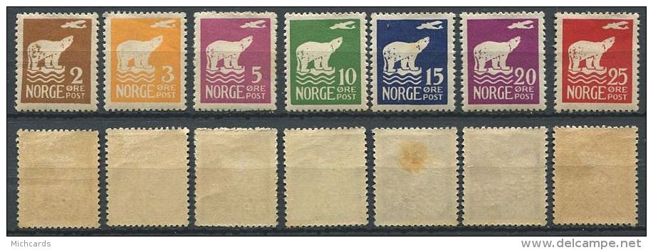 NORVEGE 1925 - Expedition Amundsen Au Pole Nord - Neuf AVEC Legere Trace Charniere (Yvert 101/07) - Ungebraucht