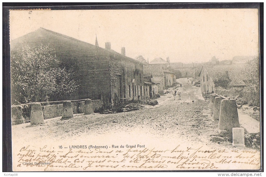 LANDRES . Rue Du Grand Pont . - Sonstige & Ohne Zuordnung