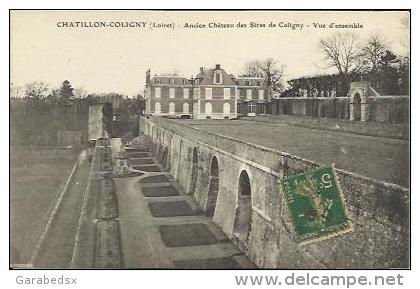 CPA De CHATILLON COLIGNY - Ancien Château Des Sires De Coligny - Vue D'ensemble. - Chatillon Coligny