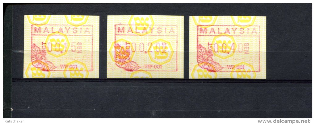 240288308 MALEISIE  POSTFRIS MINT NEVER HINGED POSTFRISCH EINWANDFREI ATM MICHEL SET 1 S1 - Malaysia (1964-...)