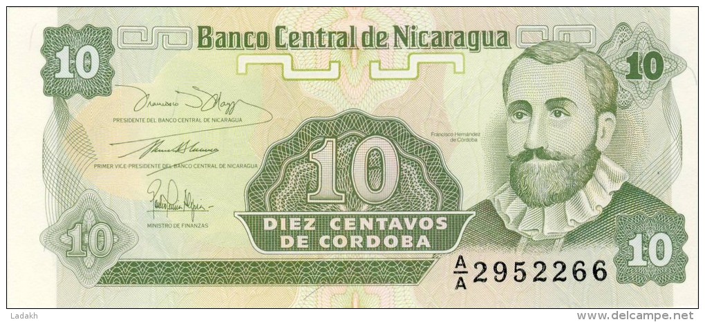 BILLET # NICARAGUA # 10 CENTAVOS DE CORDOBA  # 1991 # PICK 169 # NEUF # - Nicaragua