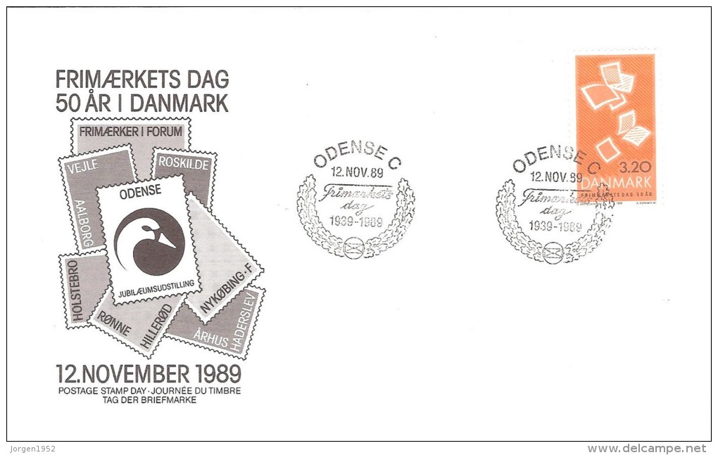 DENMARK  # STAMPS DAY FROM YEAR 1989 - Interi Postali