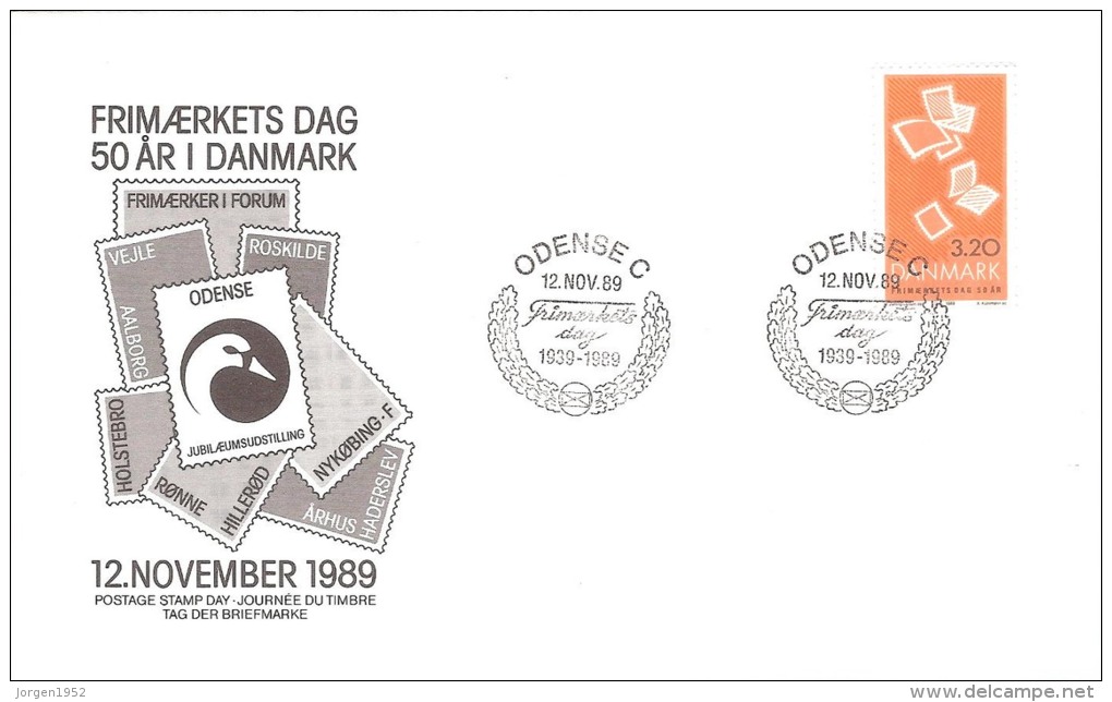 DENMARK  # STAMPS DAY FROM YEAR 1989 - Interi Postali