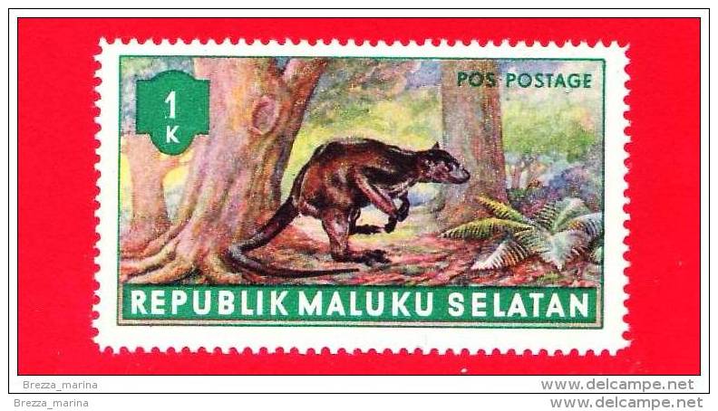 Etichette Di Fantasia -  1955 - Republik Maluku Selatan - Animali Della Foresta - Pos Postage 1 - Altri & Non Classificati