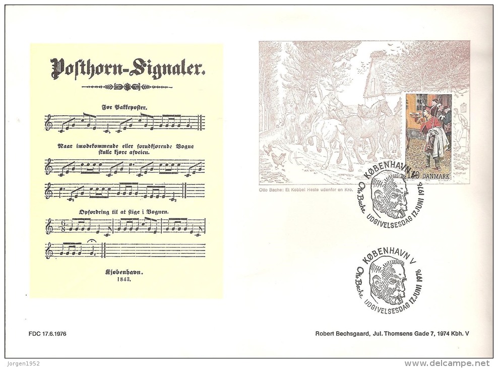 DENMARK  # LETTER FROM YEAR 1976 - Ganzsachen