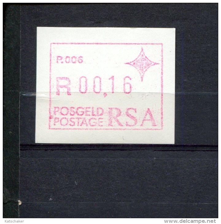 ZUID AFRIKA   POSTFRIS MINT NEVER HINGED POSTFRISCH EINWANDFREI ATM MICHEL 3 ATM P006 - Frama Labels