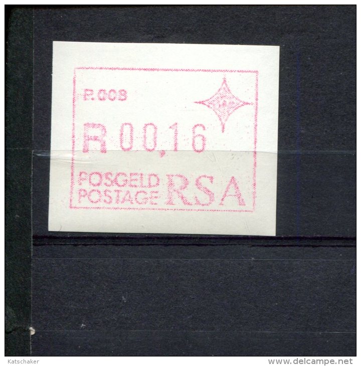 240293887 ZUID AFRIKA   POSTFRIS MINT NEVER HINGED POSTFRISCH EINWANDFREI ATM MICHEL 3 ATM P008 - Frama Labels