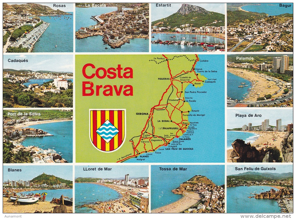 España-Gerona-Costa Brava - Mapas