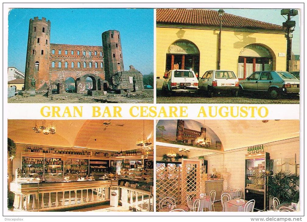 M645 Torino - Gran Bar Cesare Augusto - Piazza - Auto Cars Voitures / Non Viaggiata - Bares, Hoteles Y Restaurantes
