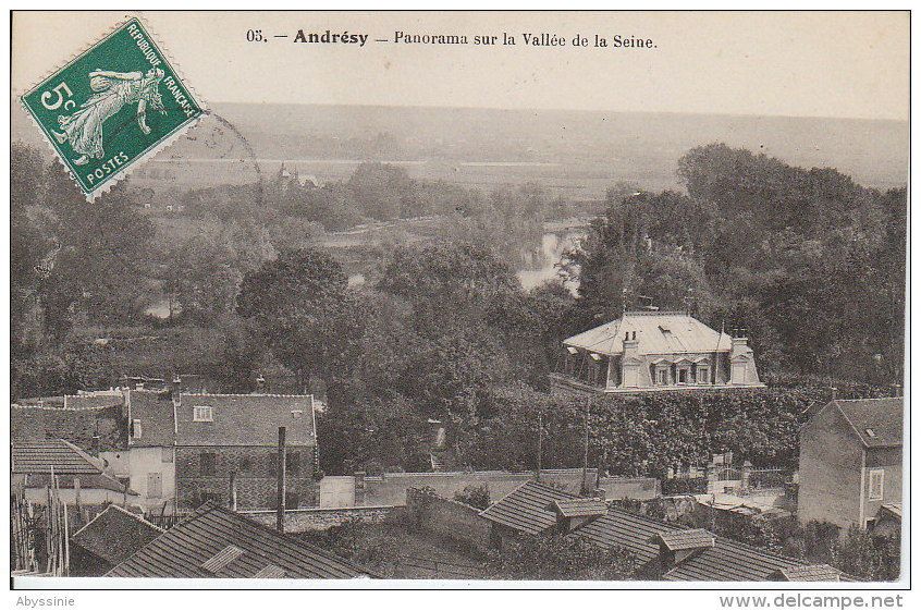 78 ANDRESY - Panorama Sur La Vallée De La Seine - D18 808 - Andresy