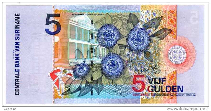 * SURINAME    5 Gulden 2000  P. 55 UNC Billete Banknote - Surinam