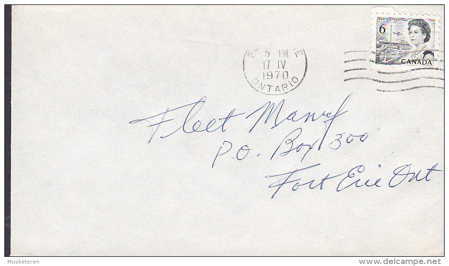 Canada CLEMENCE GLASS & PAINT, FORT ERIE Ontario 1970 Cover Lettre Locally Sent (2 Scans) - Briefe U. Dokumente