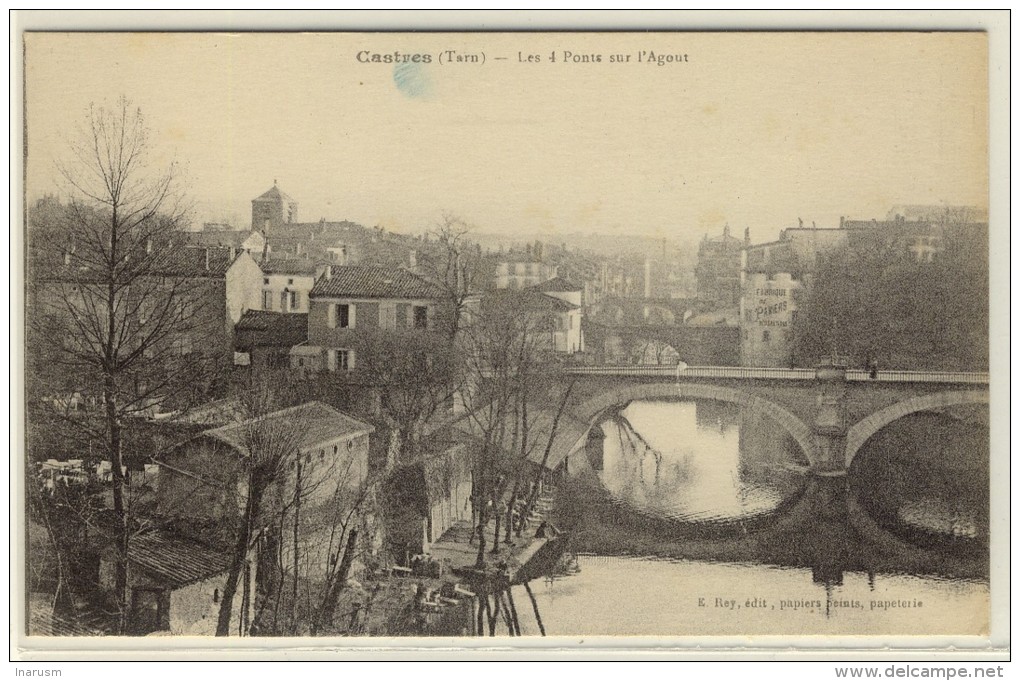 CASTRES  -  Les Quatre Ponts Sur L'Agout, Beau Plan  -  Ed. Rey, N° -- - Castres