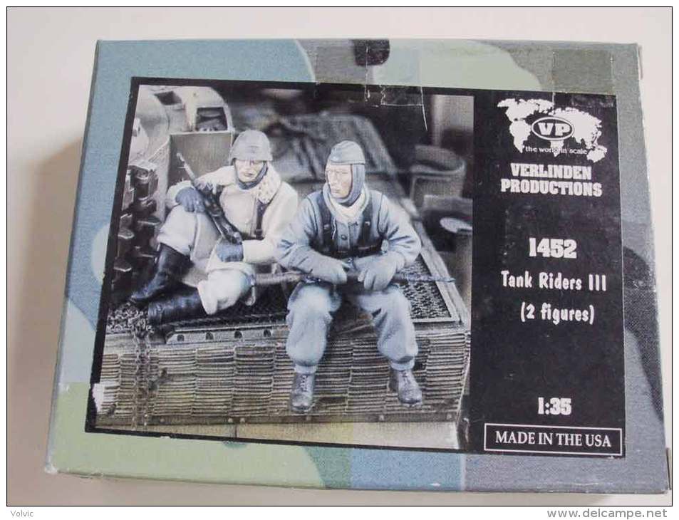 - VERLINDEN - Figurines " Tank Riders III " Infanterie Sur Char- 1/35°- Réf 1452 - Figurines