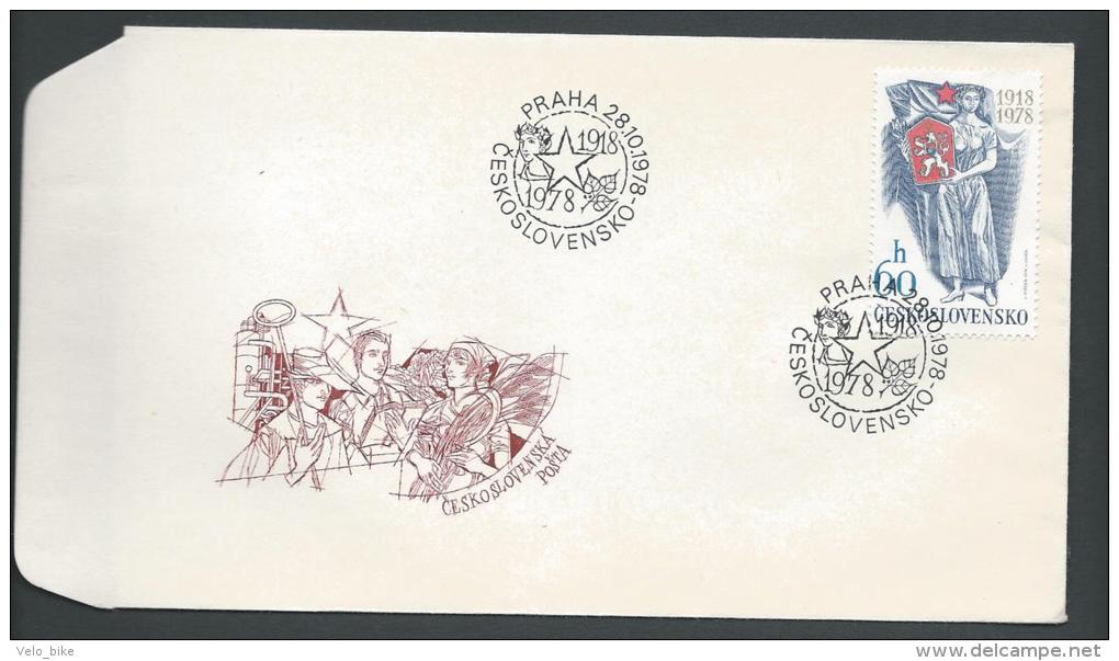 Czechoslovakia Catched FDC Special Cover Town Arms Heraldic - FDC