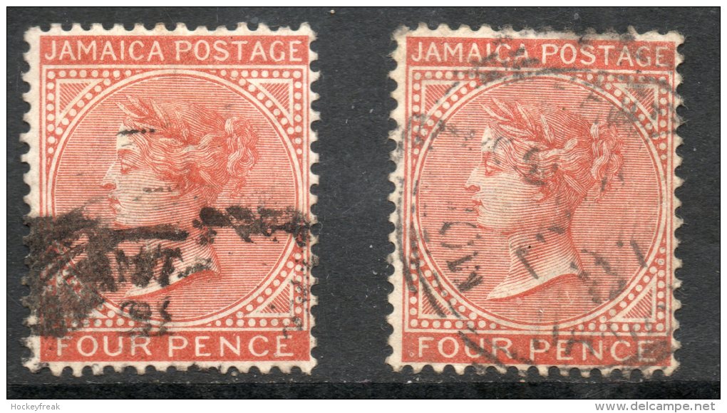 Jamaica 1883 - 3d Red-orange SG22 GU Cat £22 SG2018 Empire - MUST See Scan Below & Description - Jamaïque (...-1961)