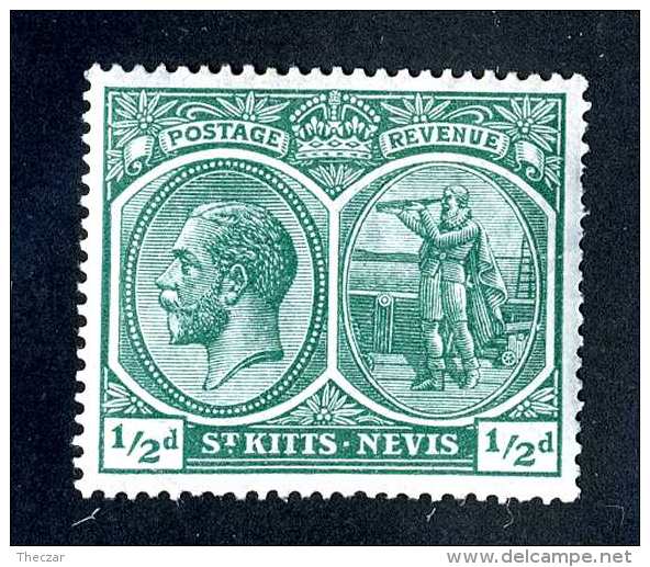 983 )  St.Kitts Nevis 1921 Sc.#37a  Mint* ( Cat.$2.50 ) Offers Welcome! - St.Christopher-Nevis-Anguilla (...-1980)