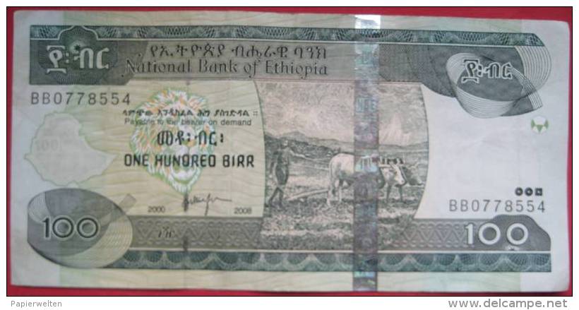 100 Birr 2008 (2000) (WPM 52d) - Ethiopie