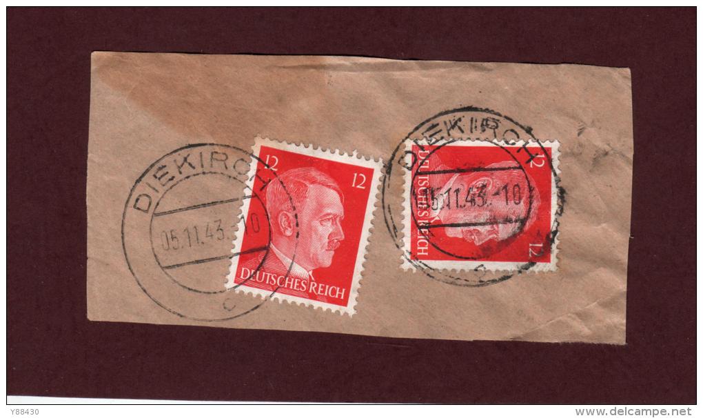 712 De 1941/43 - DIEKIRCH - LUXEMBOURG - Cachet Du 05-11-1943 - Occupation Allemande Par Le 3 ème Reich - 1940-1944 Duitse Bezetting