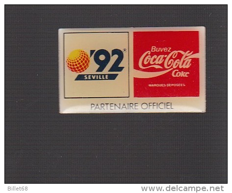 Pin´s -  COCA COLA - SEVILLE 92 - Coca-Cola