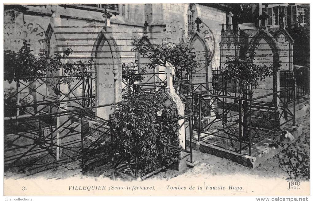 Villequier   76     Tombes De La Famille Hugo - Villequier