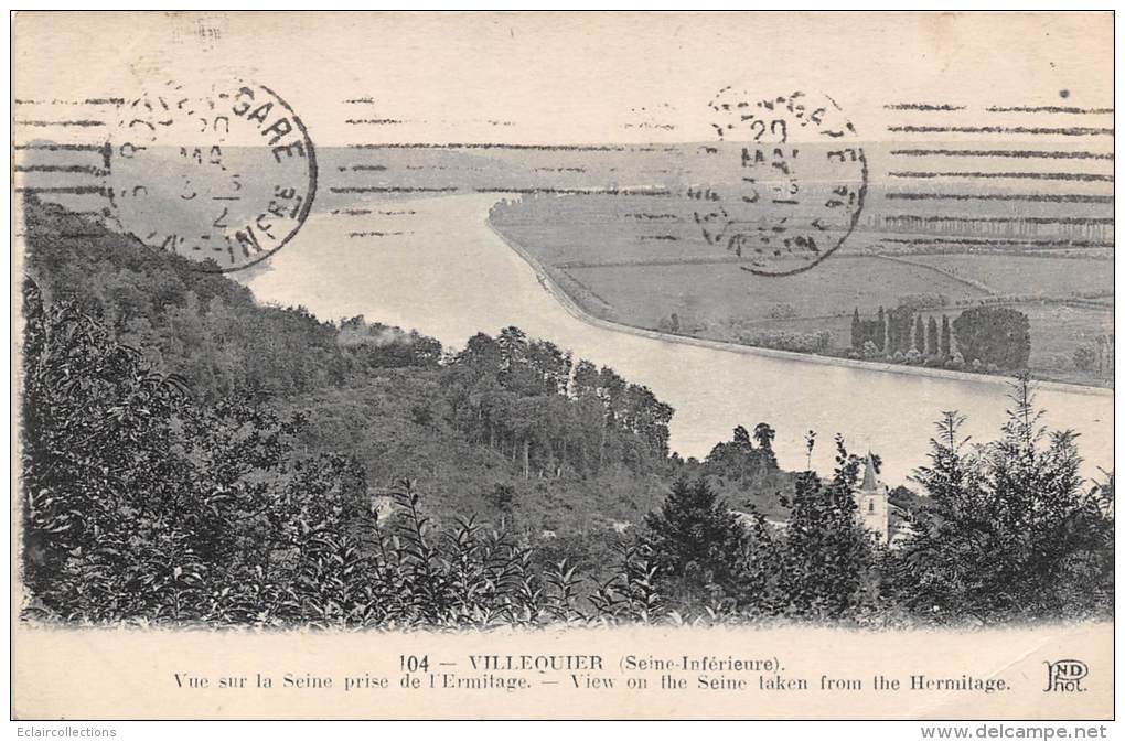 Villequier   76     Vue Sur La Seine - Villequier