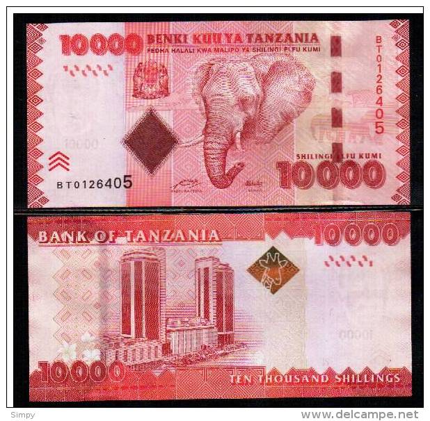 TANZANIA  - 10000 Shilingi  2010 UNC  Pick 44 - Tansania