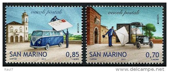 San Marino 2013 - Vw Combi, Véhicules Postaux, Europa 2013 - 2val Neuf // Mnh - Neufs