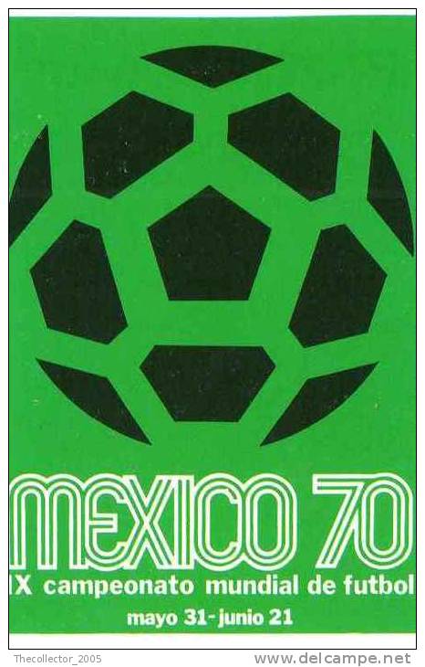 FIGURINE PANINI STICKERS - SERIE "WORLD CUP STORY" : MANIFESTO MESSICO ´70 (MEXICO ´70 W.C. POSTER) - NUOVA / NEW - Edizione Italiana