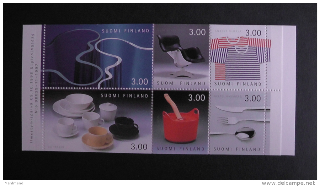 Finland - Mi.Nr. 1451-6, Booklet**MNH - 1998 - Look Scan - Carnets
