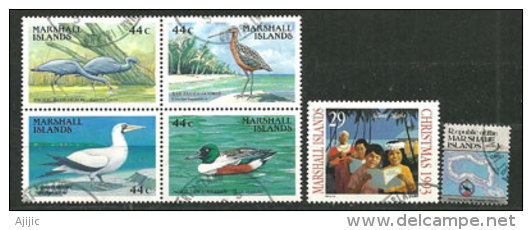 Oiseaux Des îles (Yv.168/71) Oblitérés + Divers - Marshalleilanden