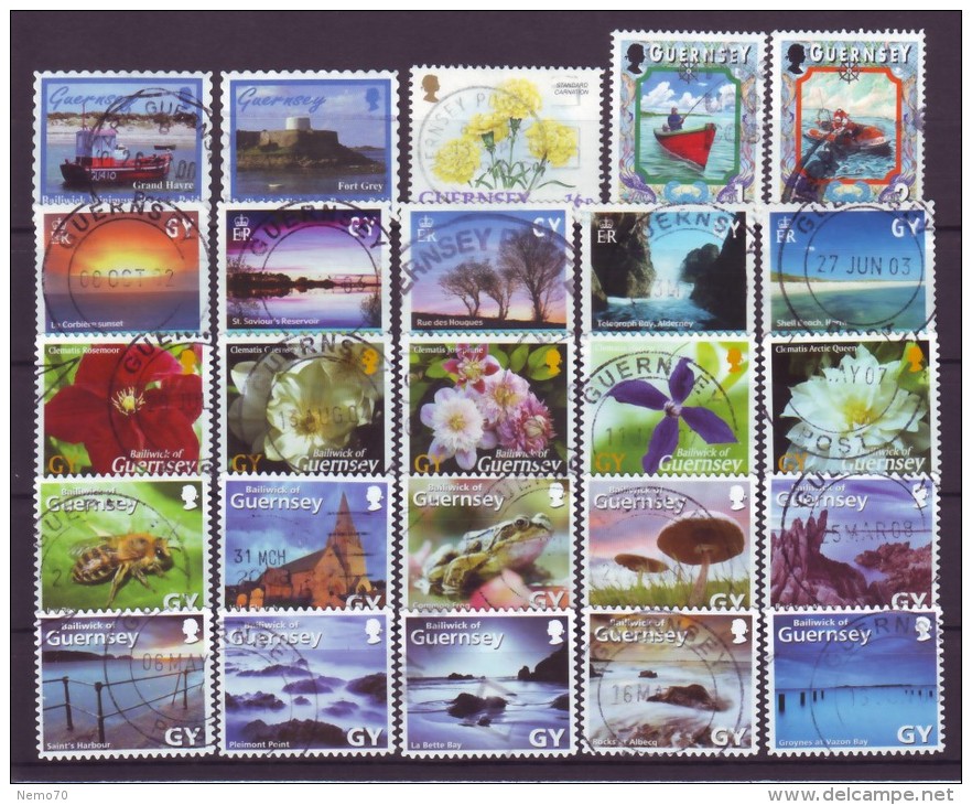 GUERNSEY - Lot - Gestempelt - Lots & Kiloware (mixtures) - Max. 999 Stamps