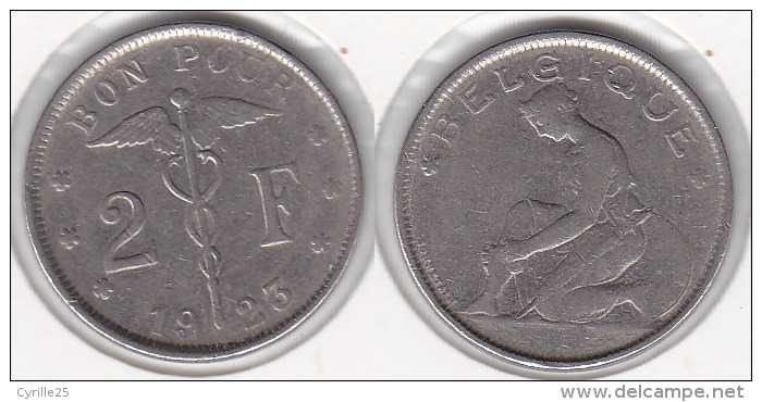 2 FRANCS Nickel Albert I 1923 FR - 2 Francos