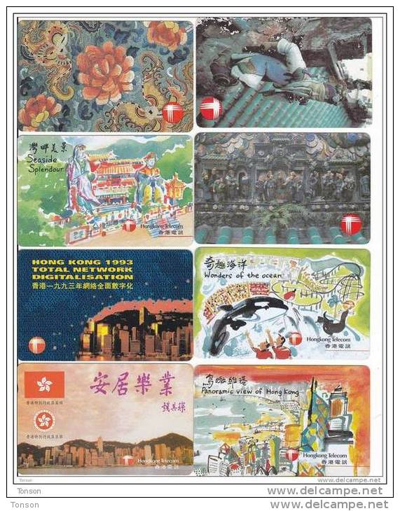 Hong Kong, 8 Different Cards, 2 Scans. (B) - Hongkong