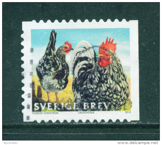 SWEDEN - 2012  Chickens  'Brev'  Used As Scan - Used Stamps