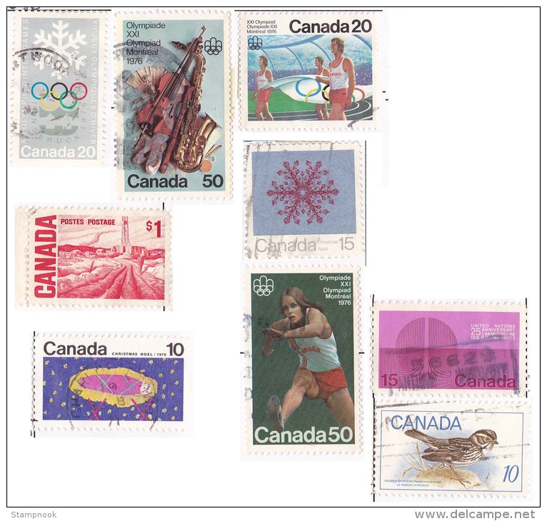 Canada 9 Higher Denomination Lot Used Fine - VF  ------* - Collections