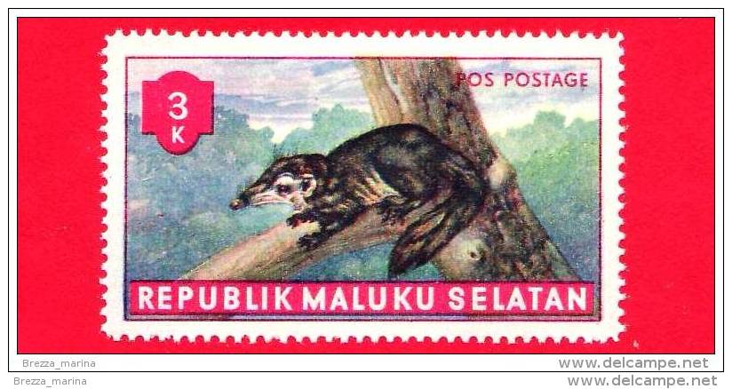 Etichette Di Fantasia -  1955 - Republik Maluku Selatan - Animali Della Foresta - Pos Postage - 3 - Altri & Non Classificati