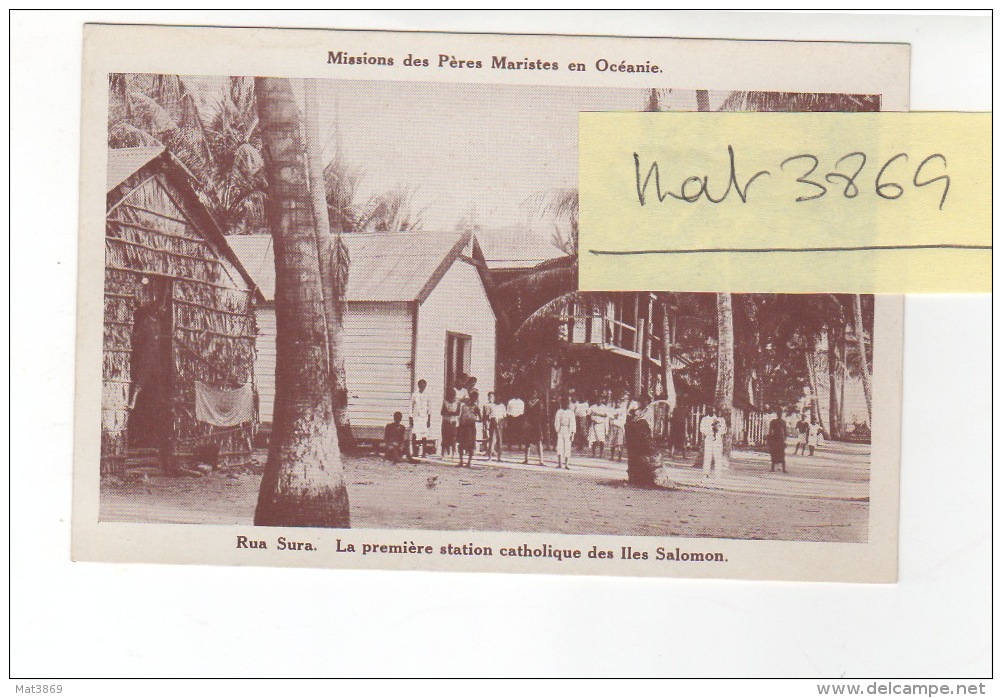 MISSION PERES MARISTES OCEANIE ILE SALOMON RUA SURA - Solomoneilanden